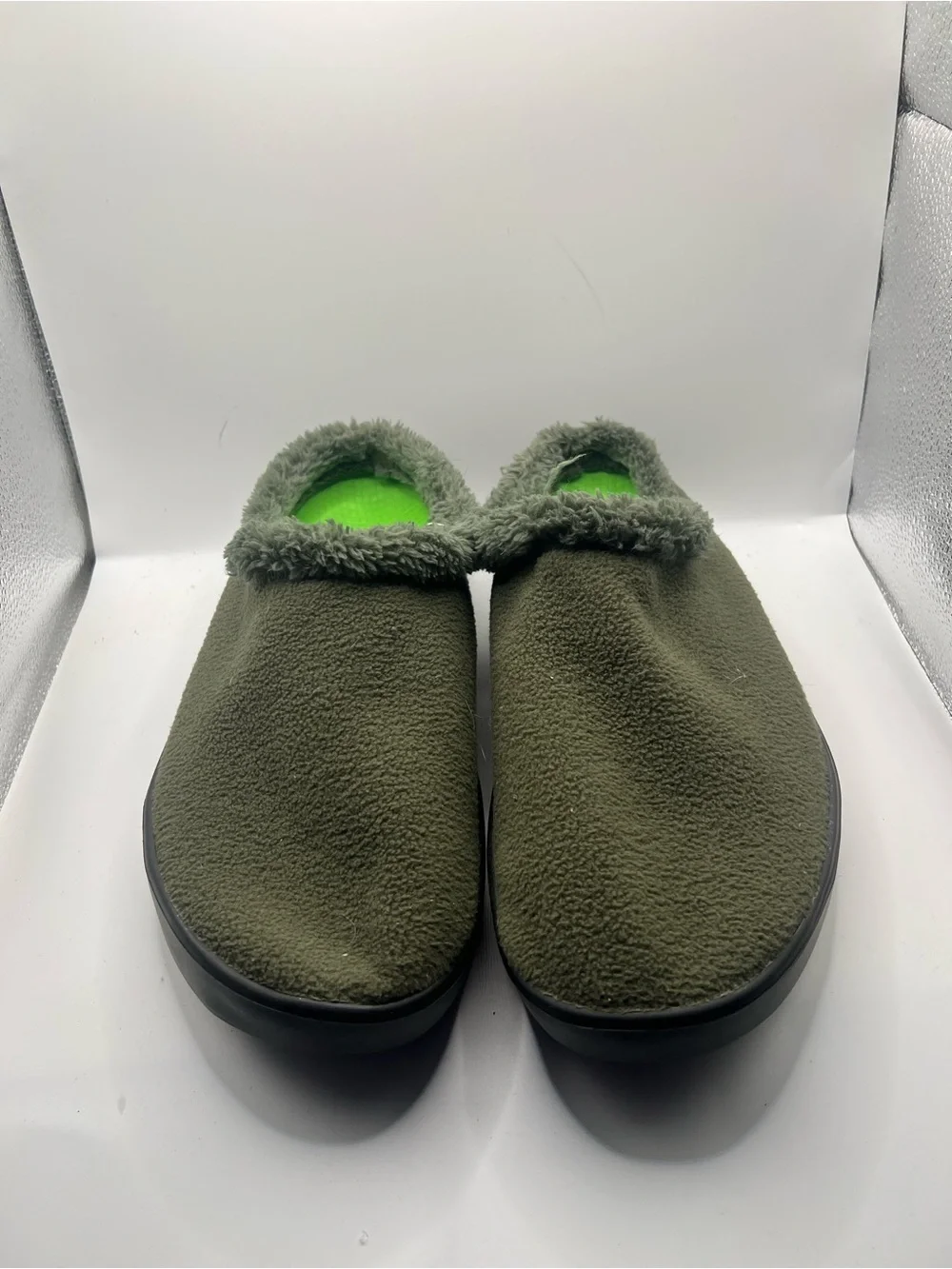 Oofos  Menl's OOFOS OOcoozie Recovery Vegan Sherpa Slip On Mule Slippers
